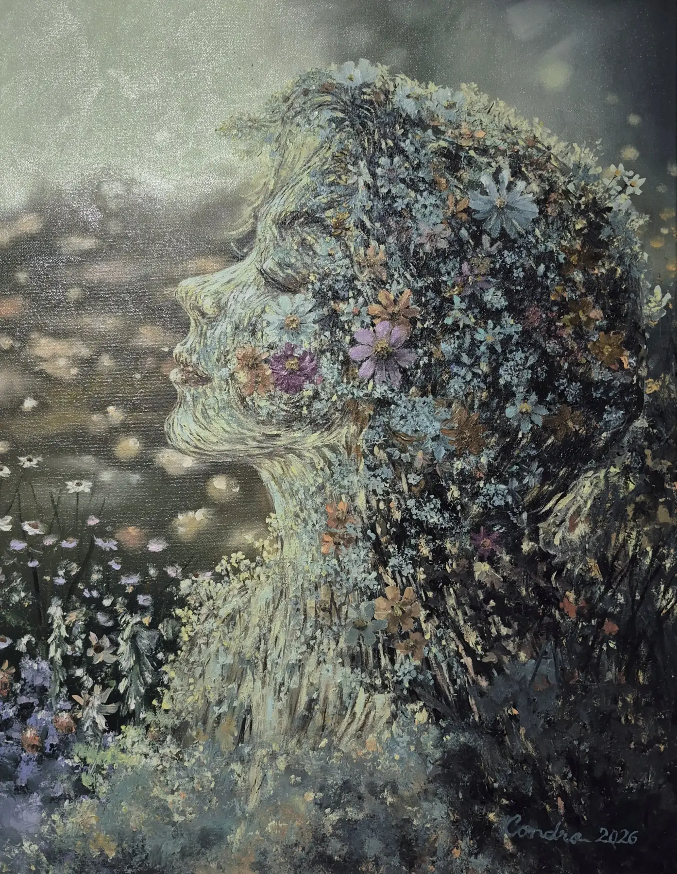 Bernafas Bersama Semesta by Raihan Mohammad, Acrylic on Canvas