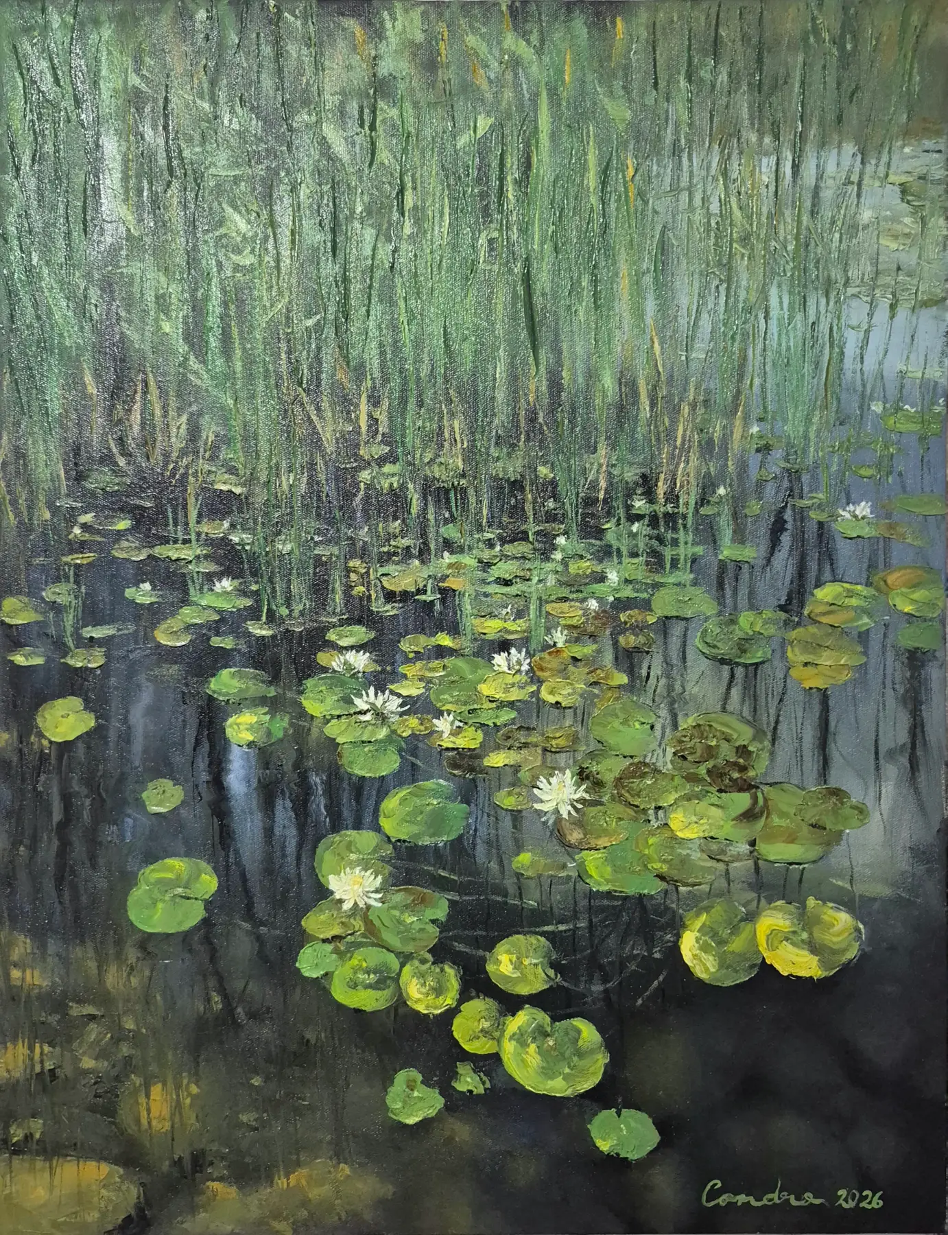 Refleksi Alam by Condro Puspitosari, Oil on Canvas